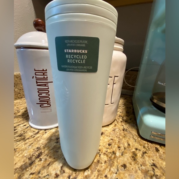 Starbucks | Dining | Starbucks Recycled Plastic Tumbler White 6 Fl Oz ...